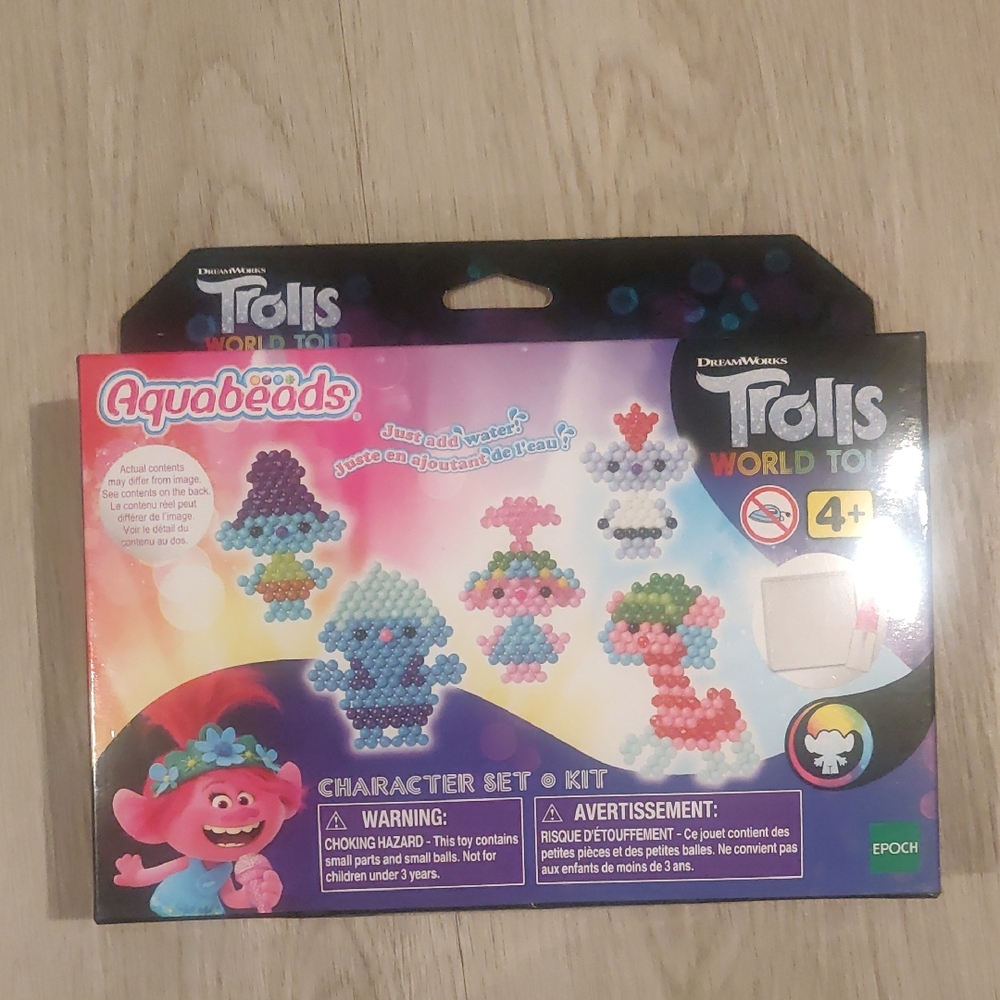 New!Aquabeads - Trolls World Tour Character Set Kit